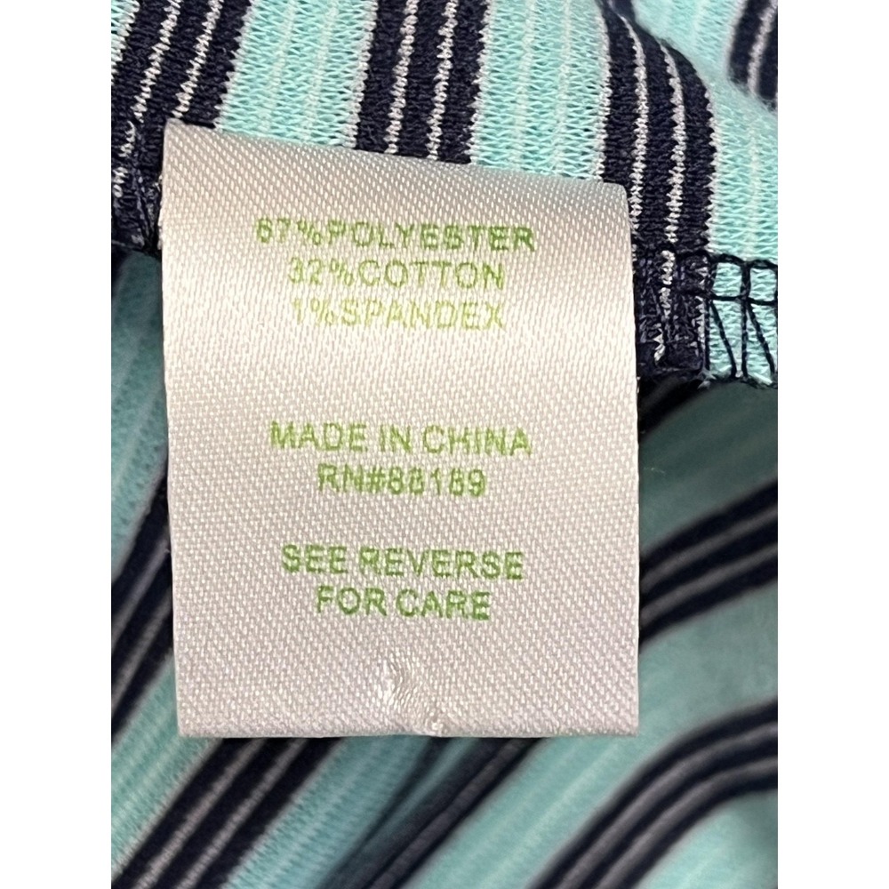Lilly Pulitzer Mint Green and Black Striped Long Sleeve Dress - Picture 10 of 12